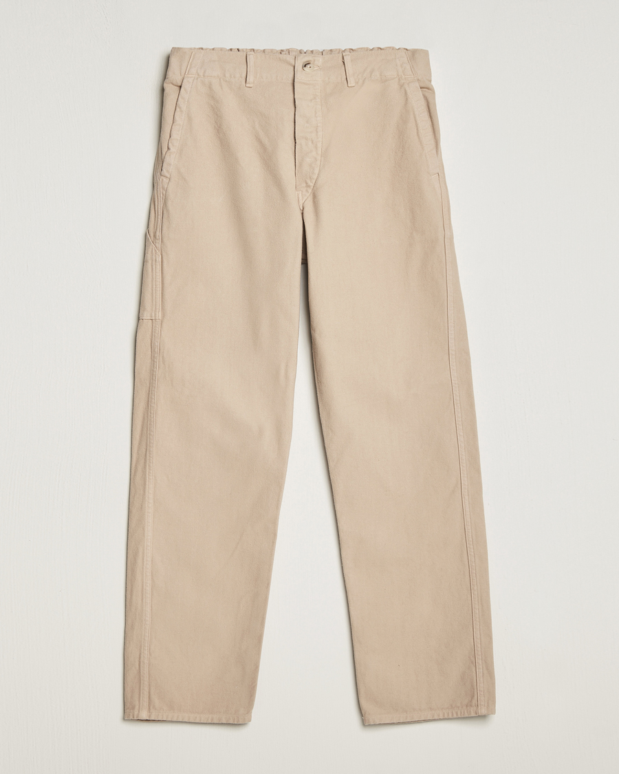 Mies | Housut | orSlow | French Work Pants Beige