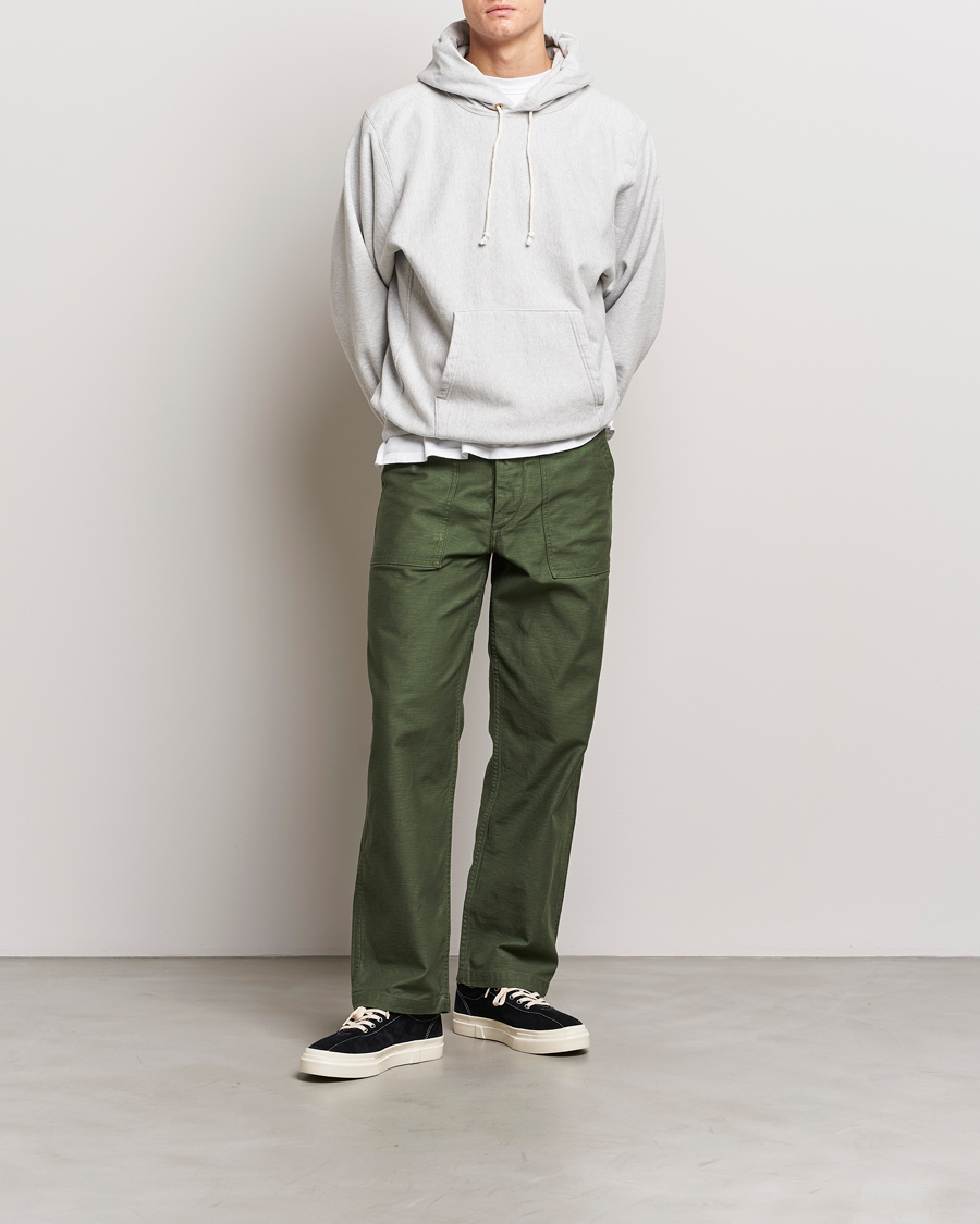 Mies | Puserot | orSlow | Heavy Weight Vintage Hoodie Light Grey