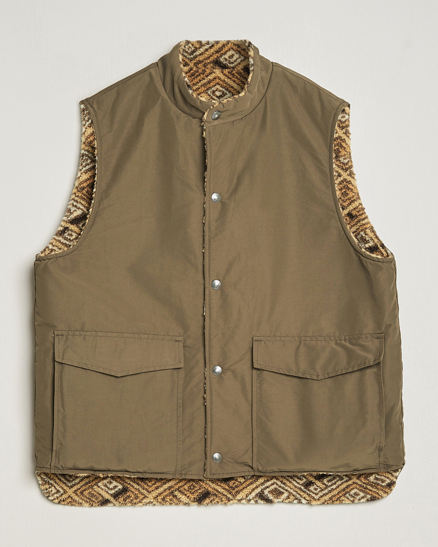 Mies | Takit | orSlow | Reversible Kuba Vest Army Green