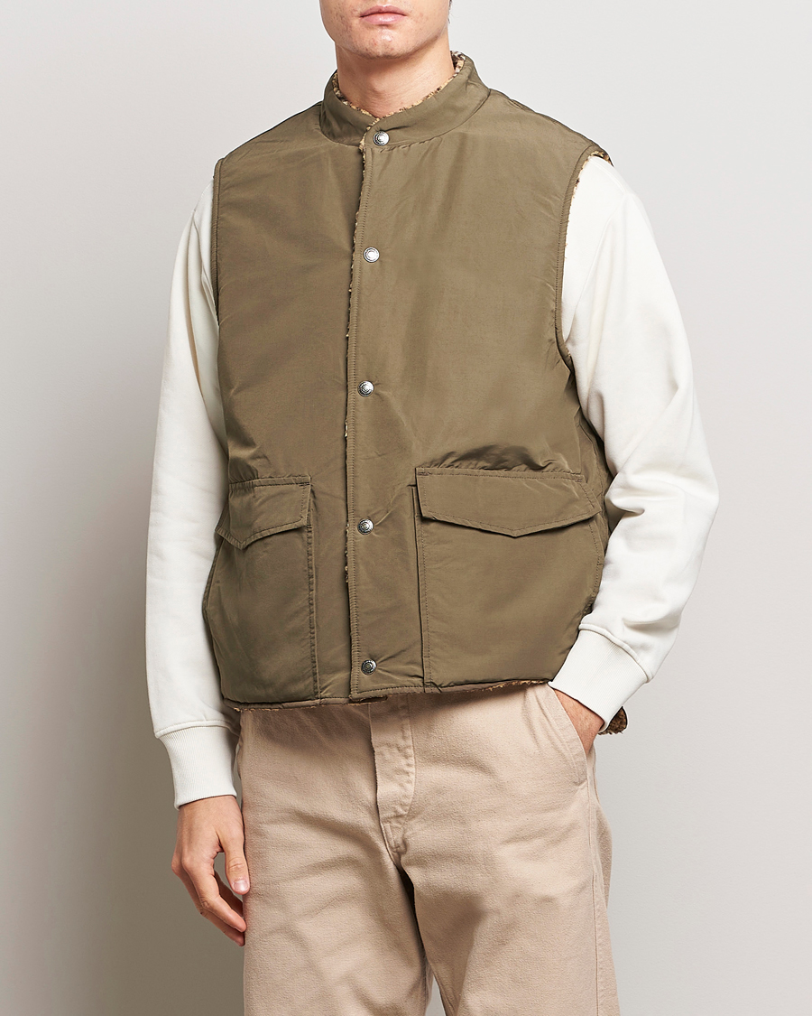 Mies | Takit | orSlow | Reversible Kuba Vest Army Green