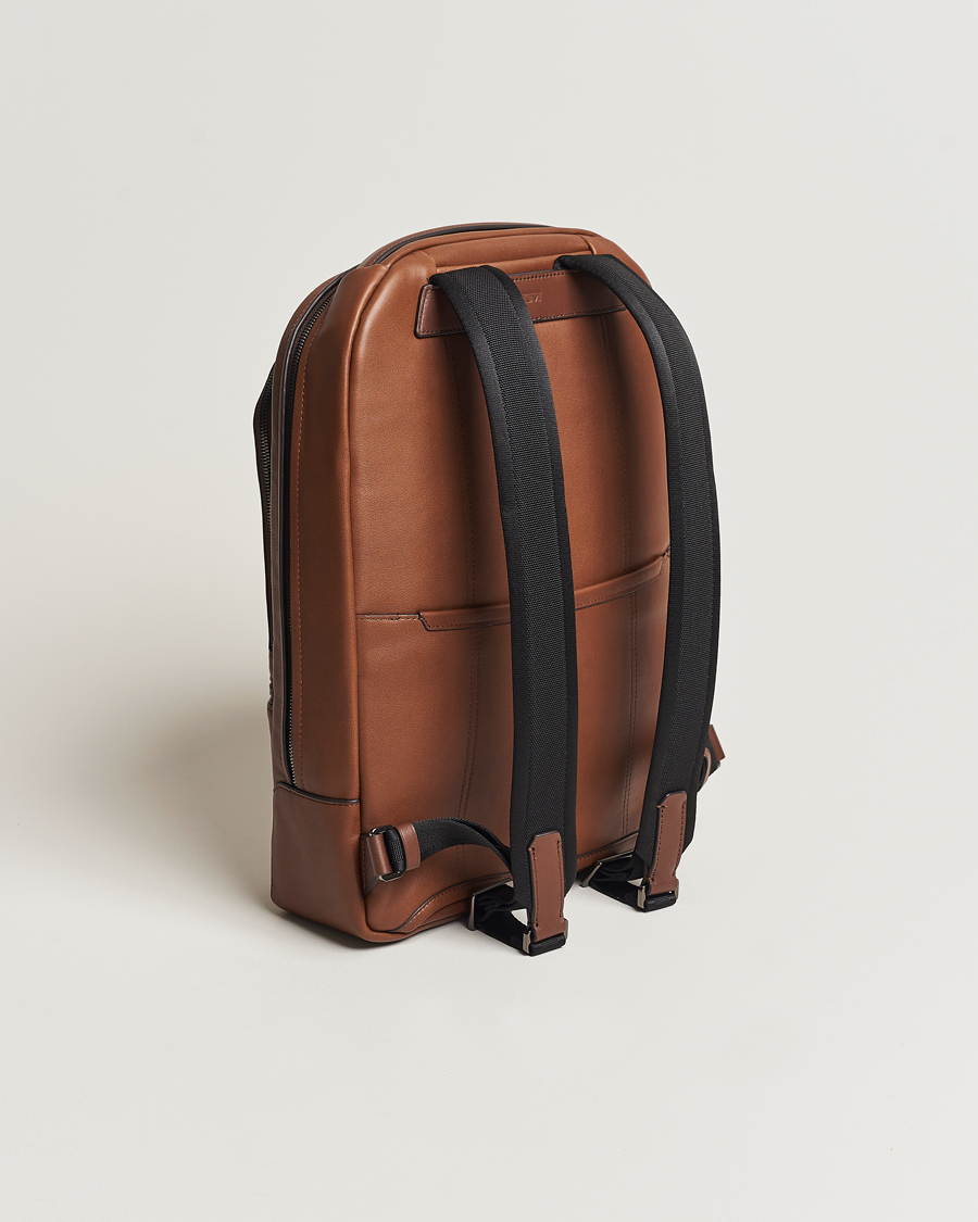 Mies | Reput | TUMI | Harrison Bradner Leather Backpack Cognac