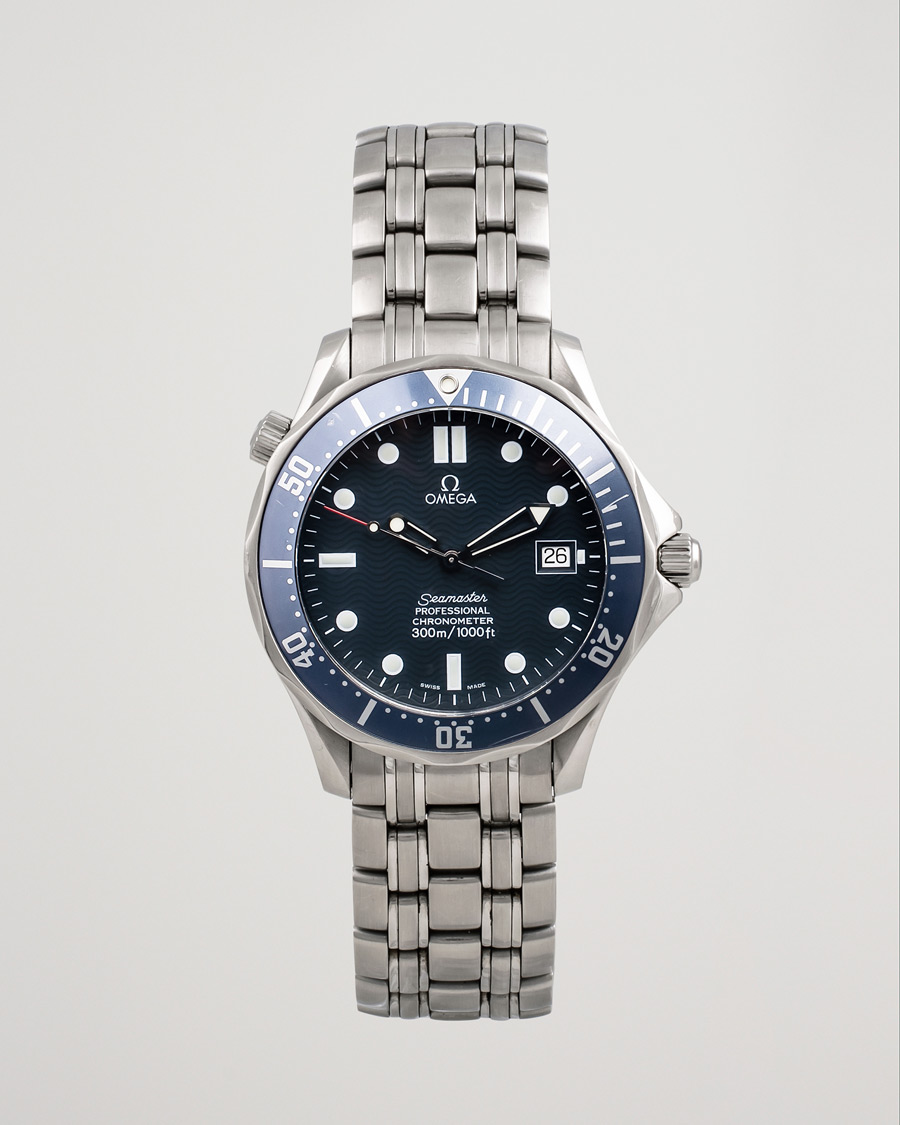 Mies | Omega Pre-Owned Seamaster Diver 300M 25318000 Steel Blue | Omega Pre-Owned | Seamaster Diver 300M 25318000 Steel Blue