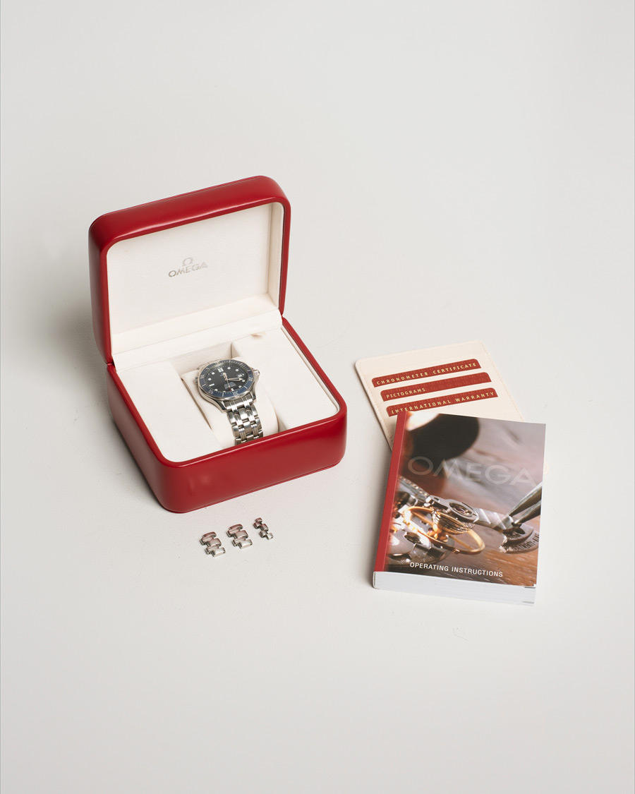 Mies | Omega Pre-Owned Seamaster Diver 300M 25318000 Steel Blue | Omega Pre-Owned | Seamaster Diver 300M 25318000 Steel Blue