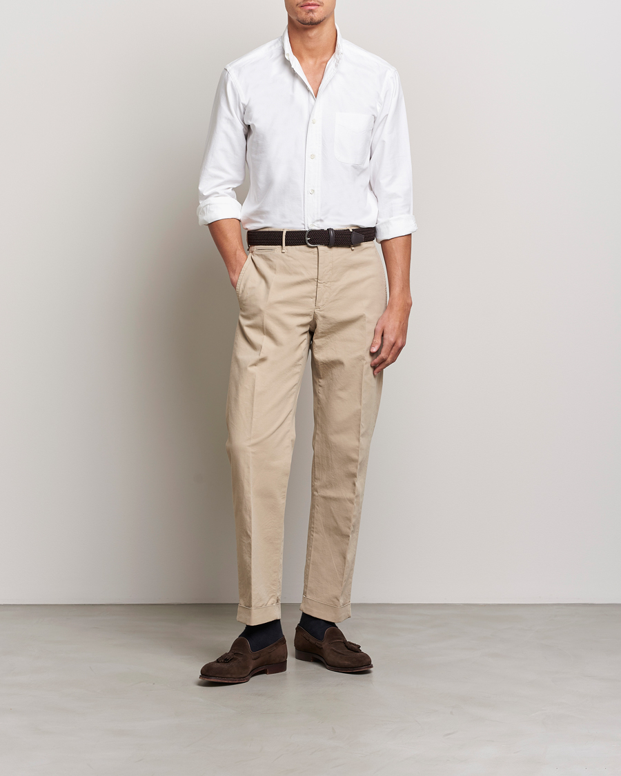 Mies | Kauluspaidat | Kamakura Shirts | Vintage Ivy Oxford Button Down Shirt White