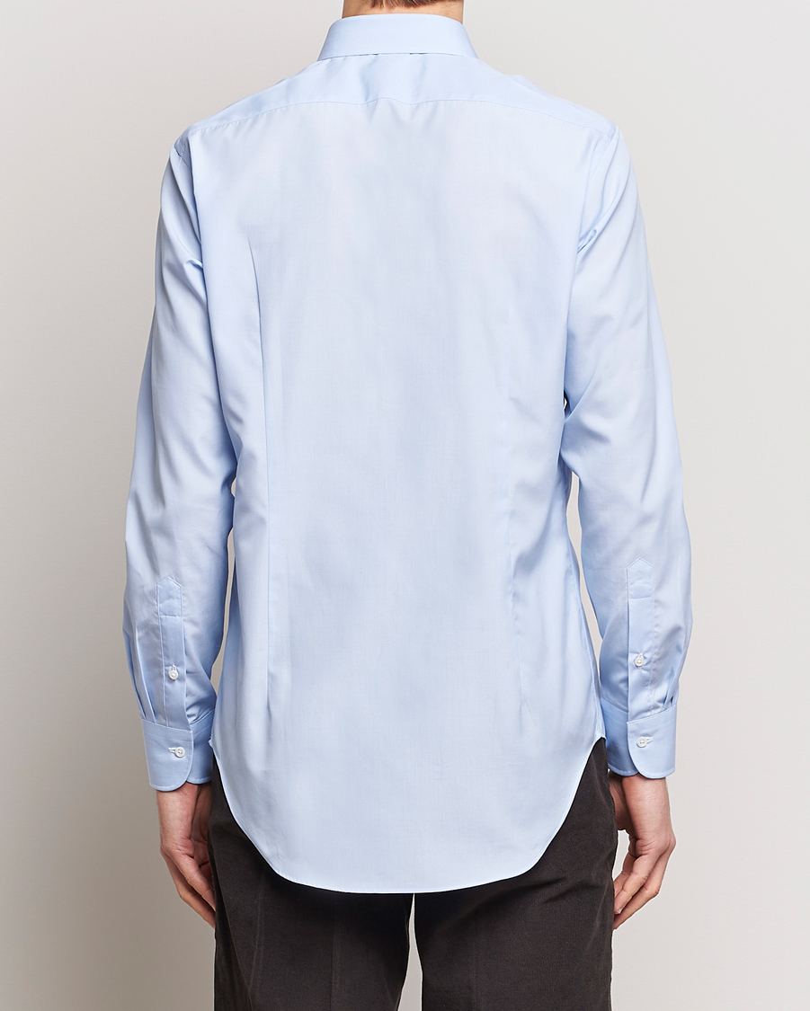 Mies | Kauluspaidat | Kamakura Shirts | Slim Fit Broadcloth Shirt Light Blue