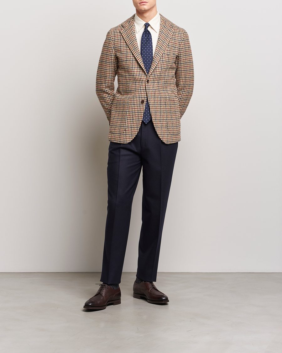 Mies | Pikkutakit | Beams F | Harris Tweed Gunclub Check Blazer Brown