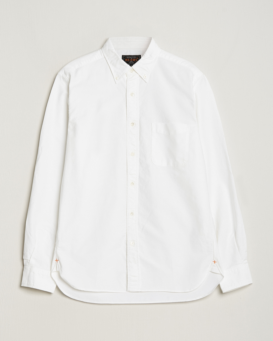 Mies |  | BEAMS PLUS | Oxford Button Down Shirt White