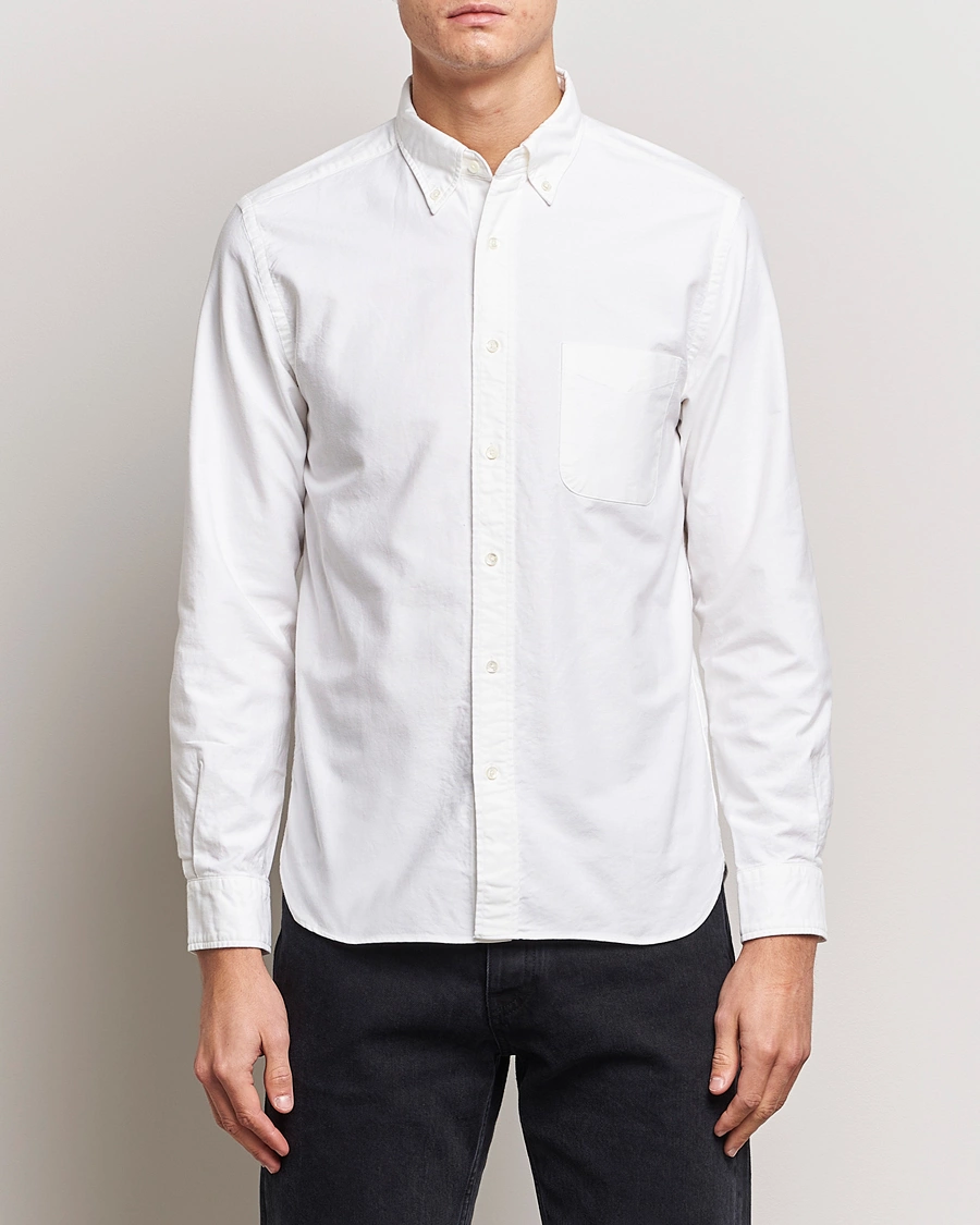 Mies |  | BEAMS PLUS | Oxford Button Down Shirt White