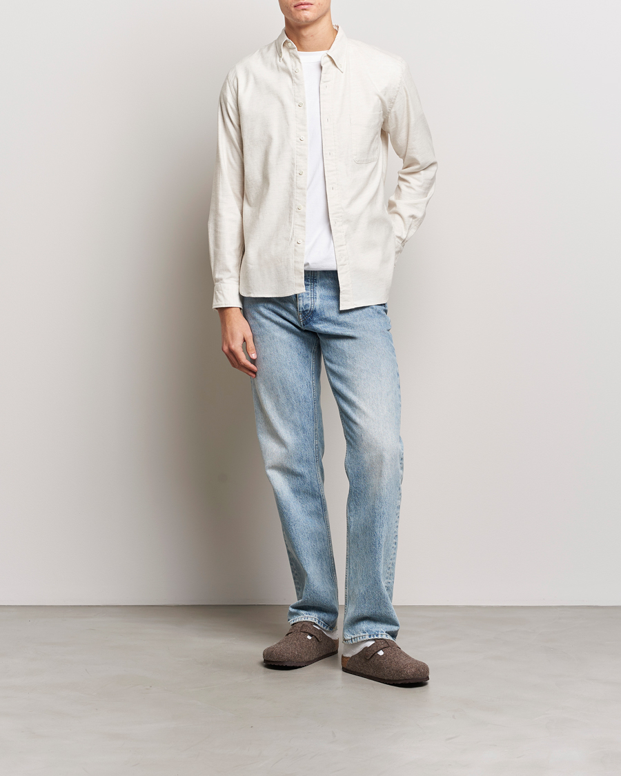 Mies | Kauluspaidat | BEAMS PLUS | Flannel Button Down Shirt Off White