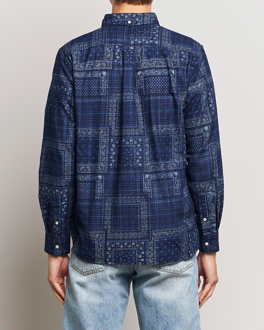 Mies | Kauluspaidat | BEAMS PLUS | Patchwork Button Down Shirt Indigo