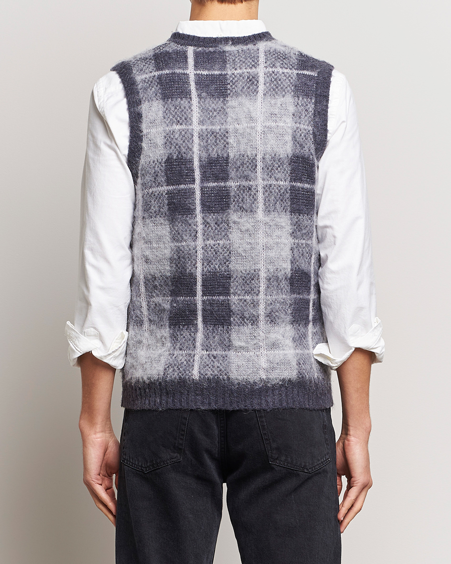 Mies | Puserot | BEAMS PLUS | Check Mohair Vest Grey