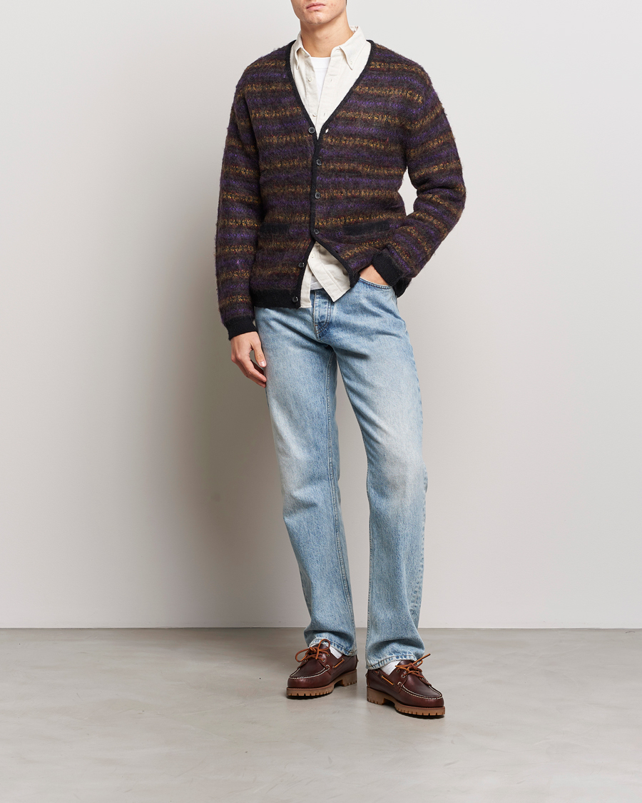 Mies | Puserot | BEAMS PLUS | Fairisle Jacquard Cardigan Grey