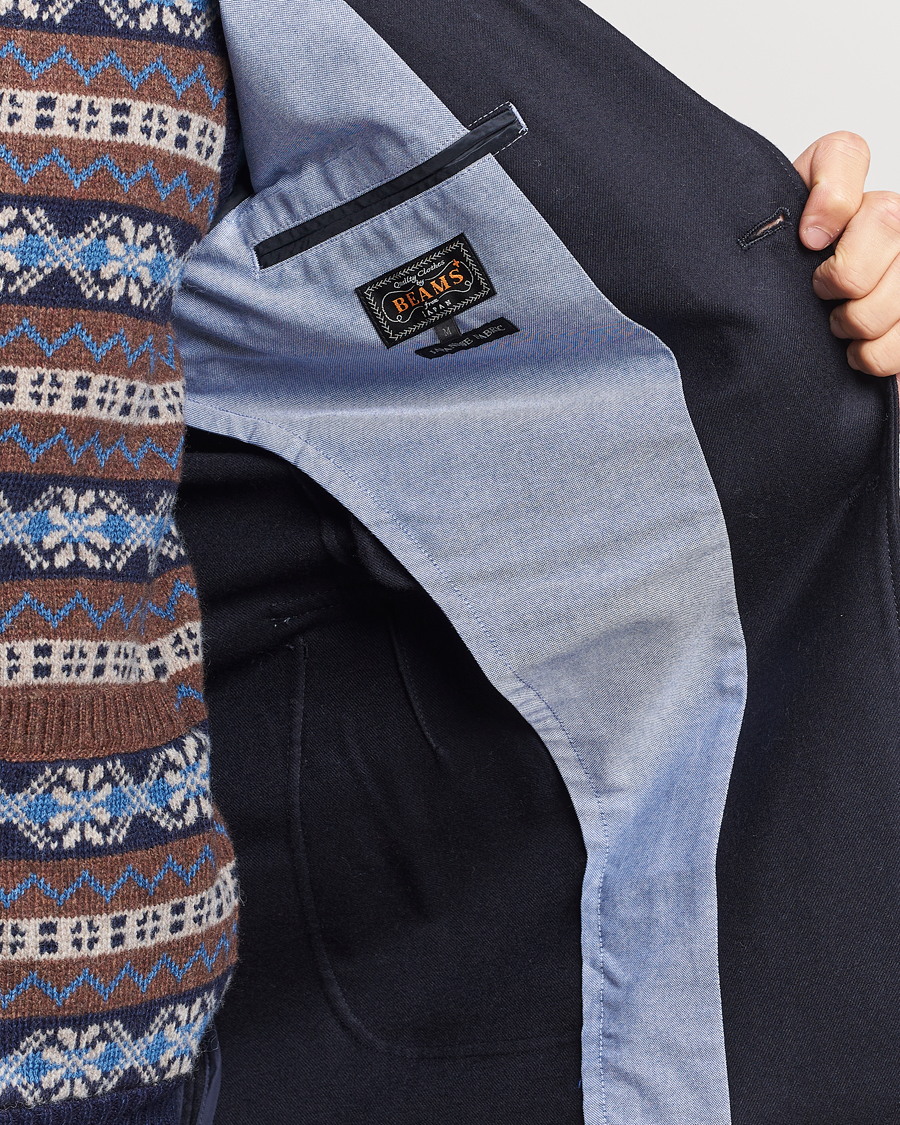 Mies | Pikkutakit | BEAMS PLUS | Flannel Blazer Navy