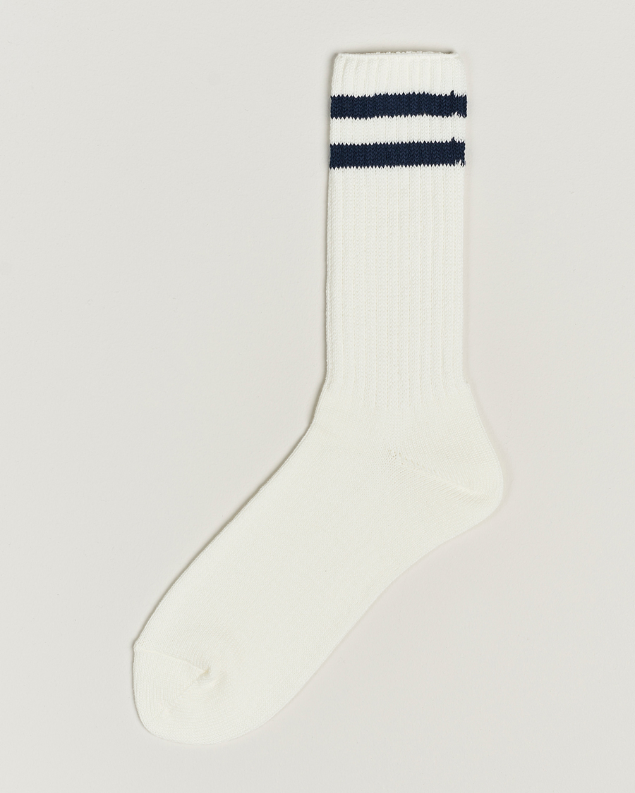 Mies | Alusvaatteet | BEAMS PLUS | BEAMS PLUSSchool Boy SocksWhite/Navy