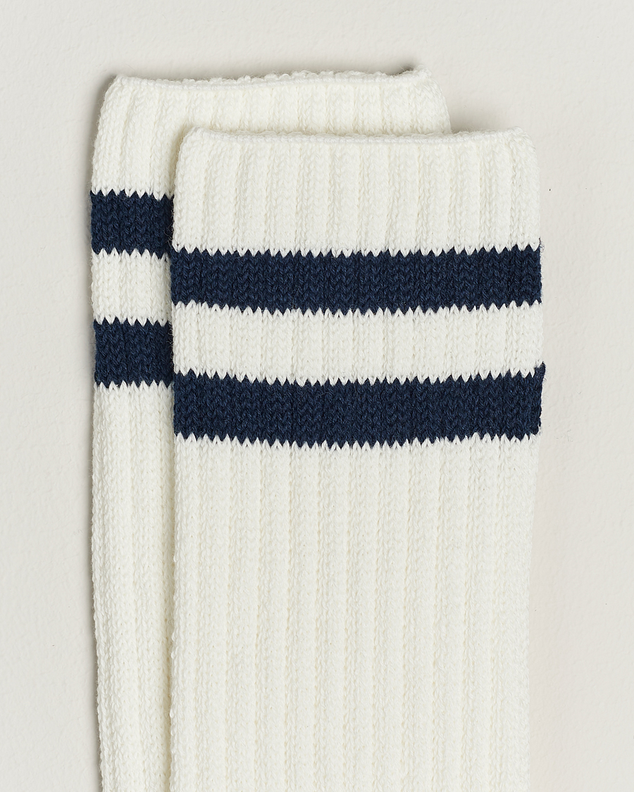 Mies |  | BEAMS PLUS | Schoolboy Socks White/Navy