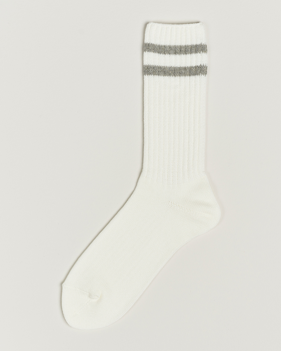 Mies | Alusvaatteet | BEAMS PLUS | BEAMS PLUSSchool Boy SocksWhite/Grey