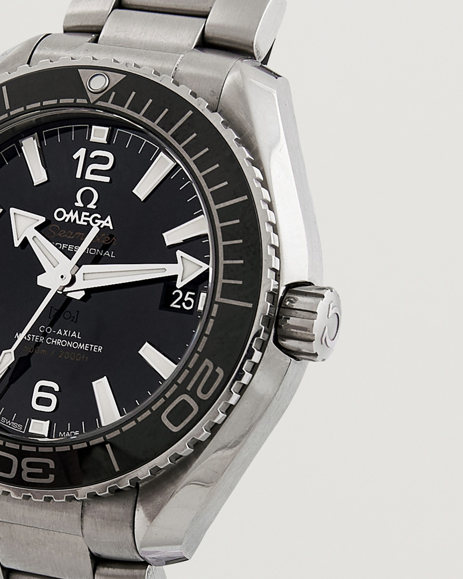 Mies | Omega Pre-Owned Seamaster Planet Ocean 21530402001001 Steel Black | Omega Pre-Owned | Seamaster Planet Ocean 21530402001001 Steel Black