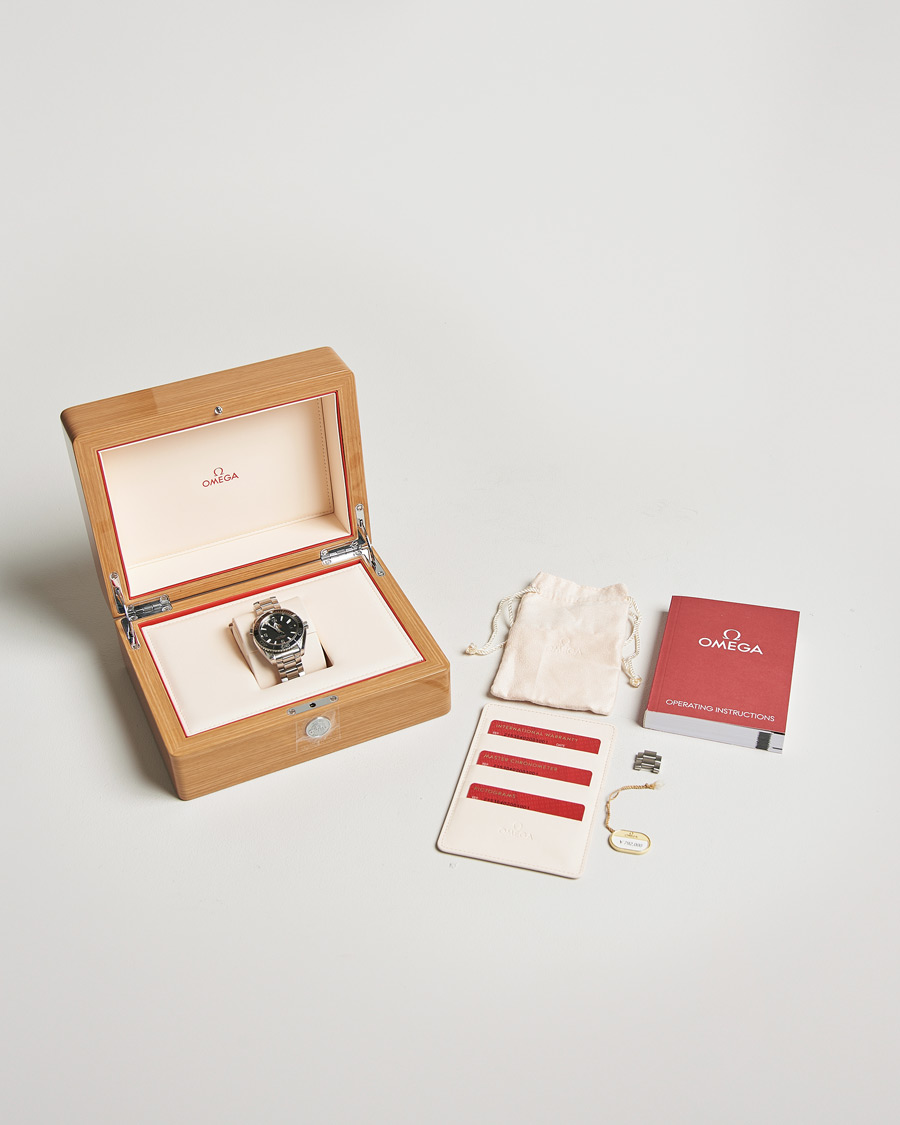 Mies | Omega Pre-Owned Seamaster Planet Ocean 21530402001001 Steel Black | Omega Pre-Owned | Seamaster Planet Ocean 21530402001001 Steel Black