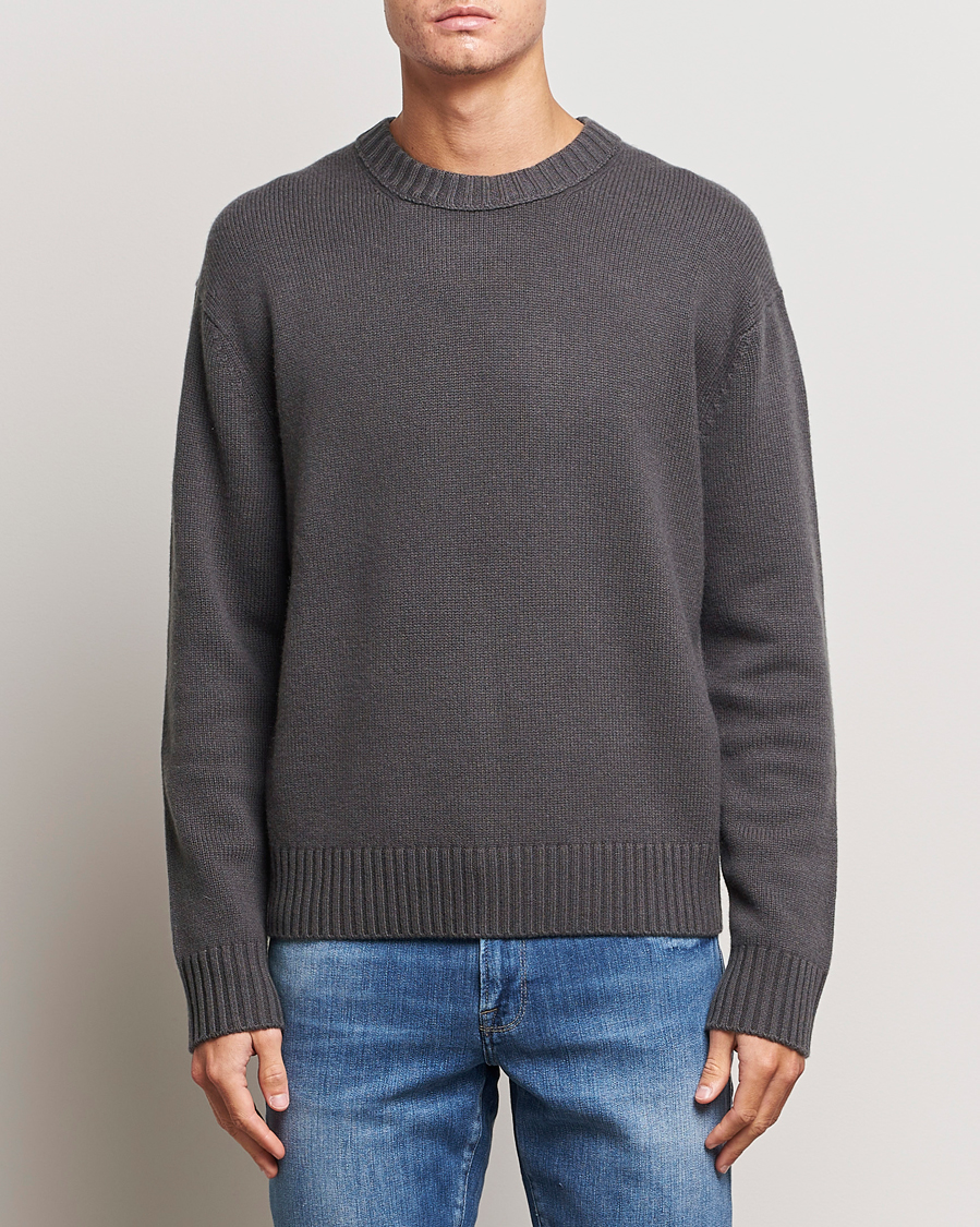Mies | FRAME | FRAME | Cashmere Sweater Charcoal Grey