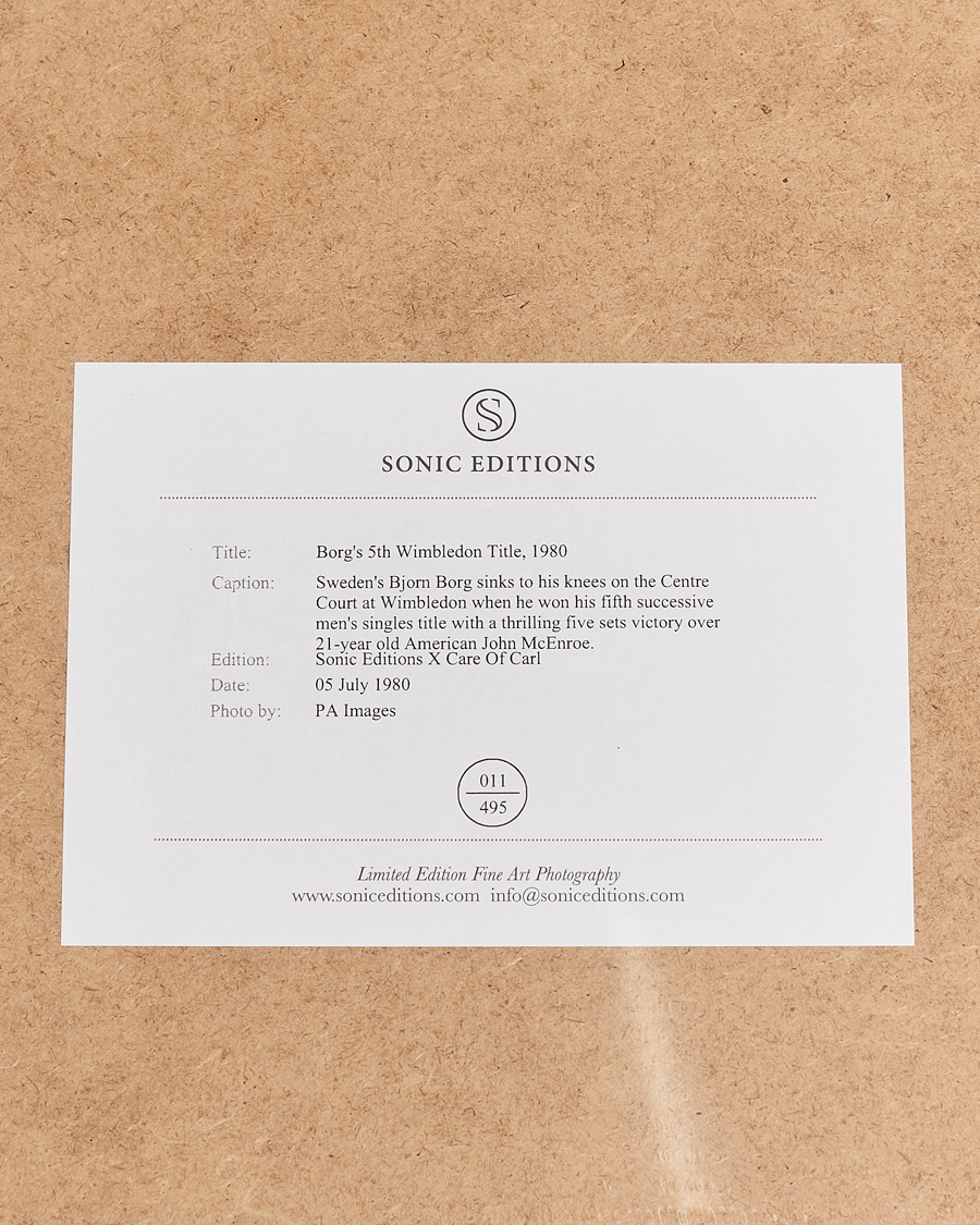 Mies | Taulut | Sonic Editions | Framed Borg's 5th Wimbledon Title, 1980