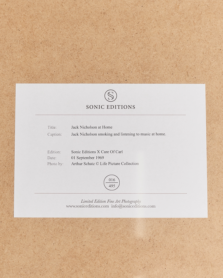Mies | Taulut | Sonic Editions | Framed Jack Nicholson At Home