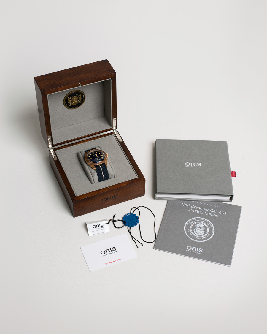 Mies | Oris Pre-Owned Carl Brashear Calibre 401 Limited Edition Steel Blue | Oris Pre-Owned | Carl Brashear Calibre 401 Limited Edition Steel Blue