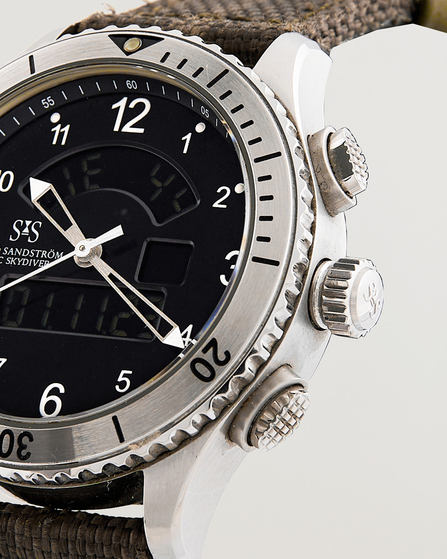 Mies | Sjöö Sandström Pre-Owned UTC Skydiver 017401 Steel Black | Sjöö Sandström Pre-Owned | UTC Skydiver 017401 Steel Black