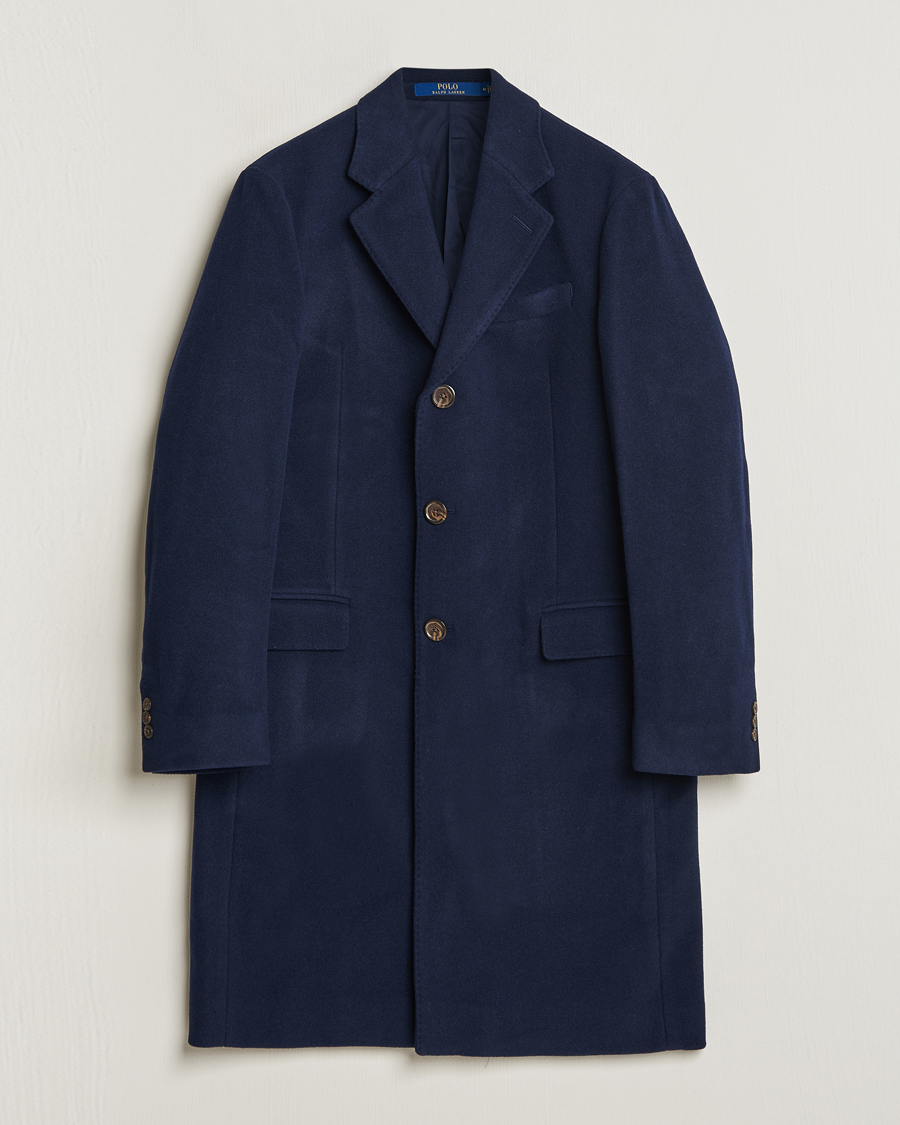 Mies | Päällystakit | Polo Ralph Lauren | Paddock Wool Melton Coat Navy