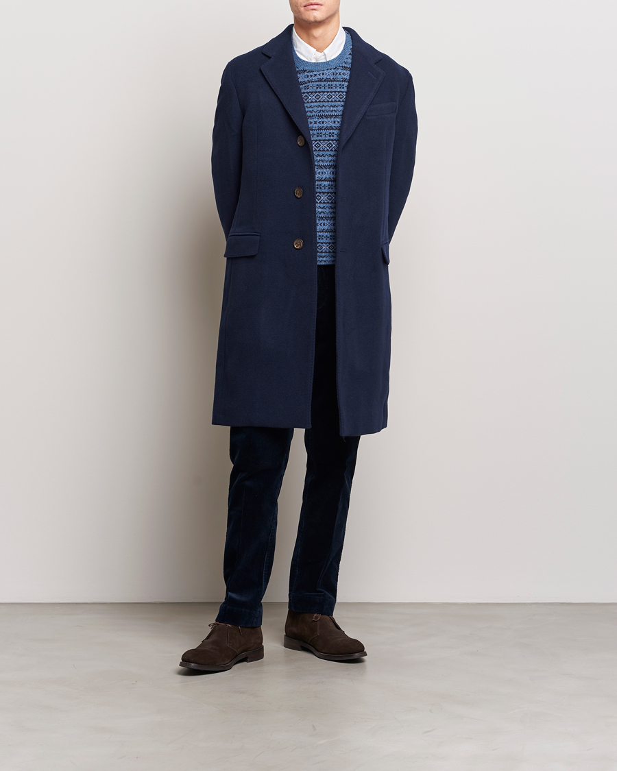 Mies | Takit | Polo Ralph Lauren | Paddock Wool Coat Navy