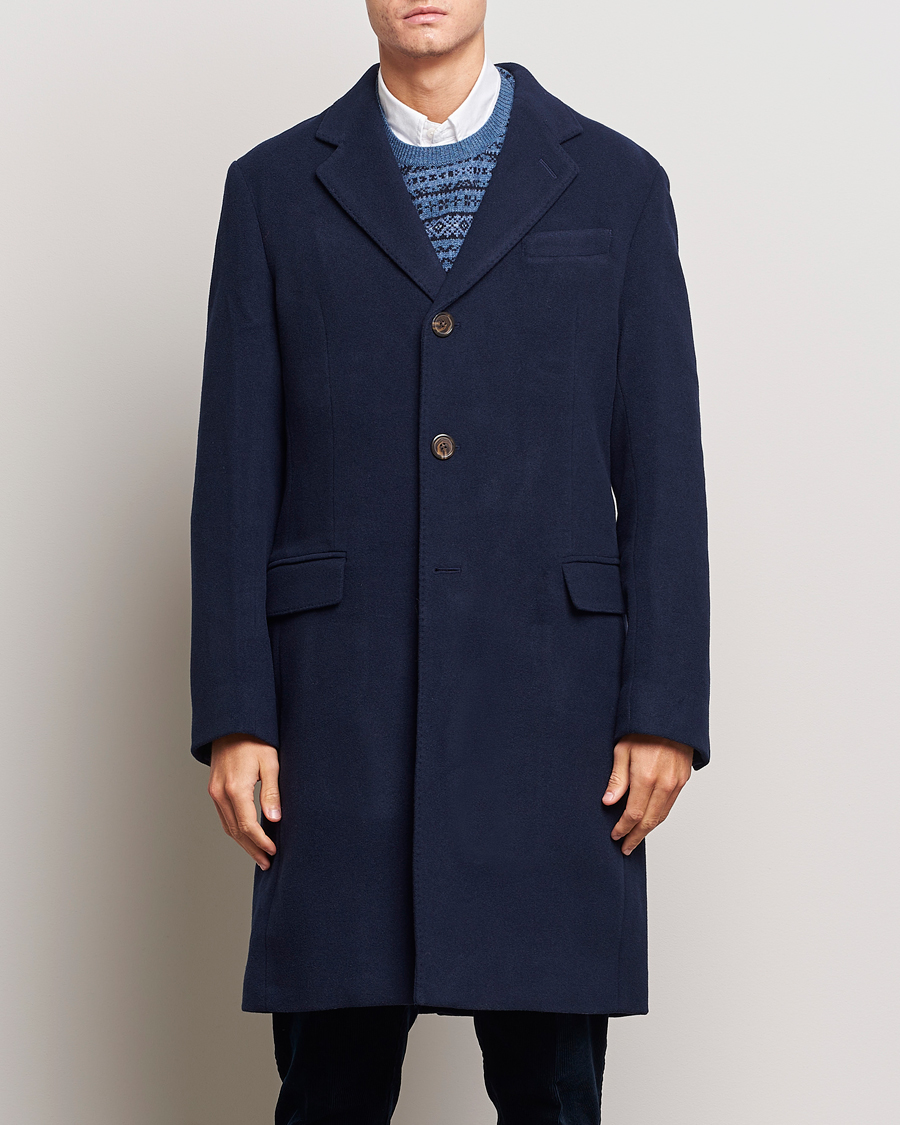 Mies | Päällystakit | Polo Ralph Lauren | Paddock Wool Melton Coat Navy