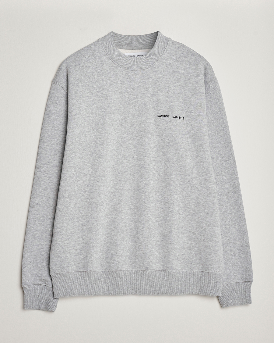 Mies | Puserot | Samsøe Samsøe | Norsbro Crew Neck Sweatshirt Grey Melange