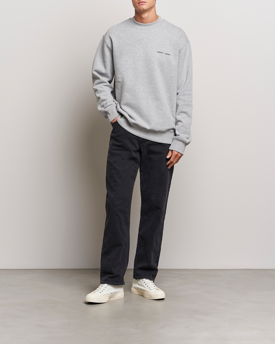 Mies | Puserot | Samsøe Samsøe | Norsbro Crew Neck Sweatshirt Grey Melange