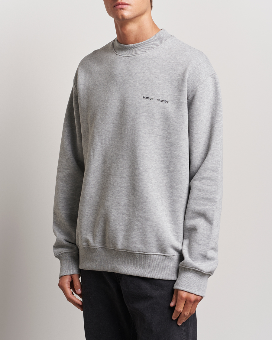 Mies | Puserot | Samsøe Samsøe | Norsbro Crew Neck Sweatshirt Grey Melange