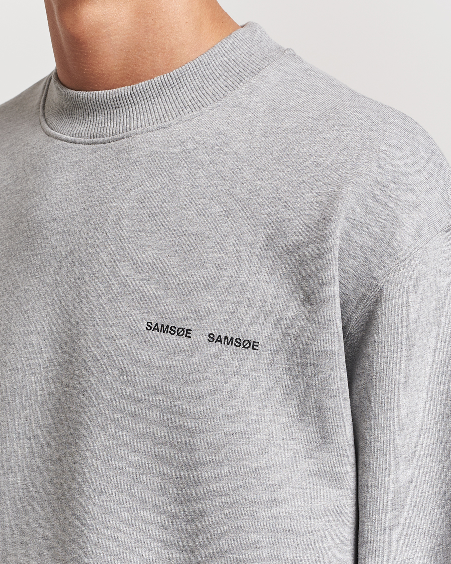Mies | Puserot | Samsøe Samsøe | Norsbro Crew Neck Sweatshirt Grey Melange