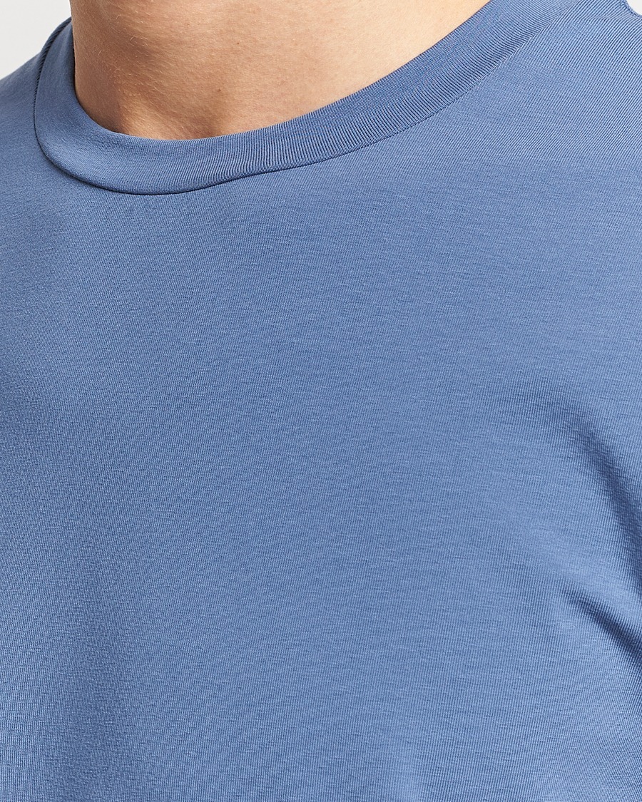Mies | T-paidat | Filippa K | Soft Lycra T-Shirt Paris Blue