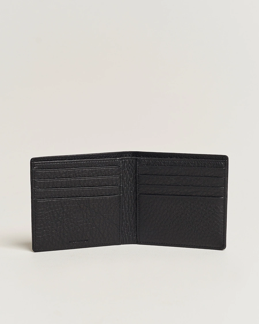Mies | Uutuudet | Canali | Grain Leather Wallet Black