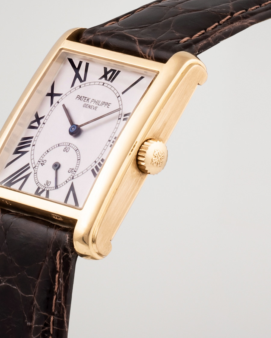 Mies | Patek Philippe Pre-Owned Gondolo 18K 5014J-013 Gold White | Patek Philippe Pre-Owned | Gondolo 18K 5014J-013 Gold White