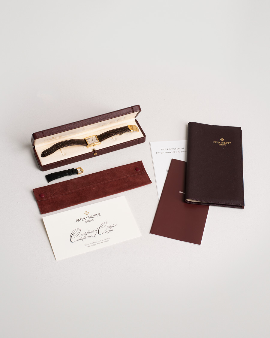 Mies | Patek Philippe Pre-Owned Gondolo 18K 5014J-013 Gold White | Patek Philippe Pre-Owned | Gondolo 18K 5014J-013 Gold White