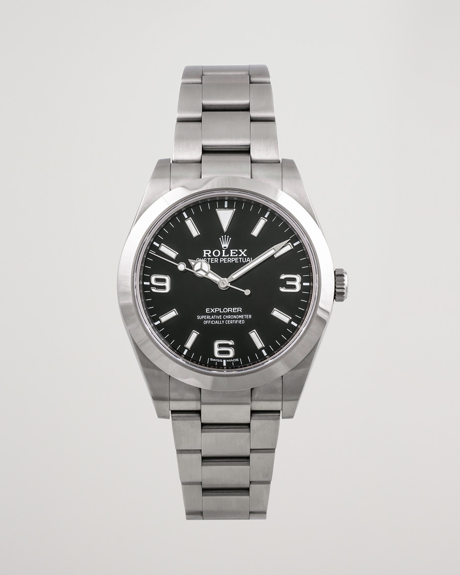 Mies | Rolex Pre-Owned Explorer 39mm 214270 Steel Black | Rolex Pre-Owned | Explorer 39mm 214270 Steel Black