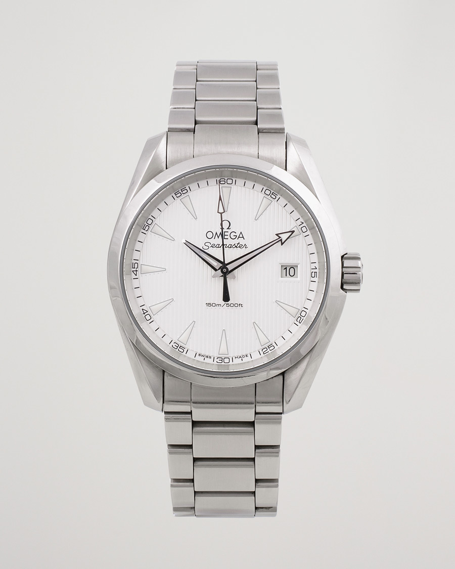 Mies | Omega Pre-Owned Seamaster Aqua Terra Steel White | Omega Pre-Owned | Seamaster Aqua Terra Steel White