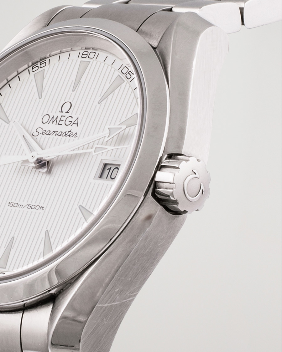 Mies | Omega Pre-Owned Seamaster Aqua Terra Steel White | Omega Pre-Owned | Seamaster Aqua Terra Steel White