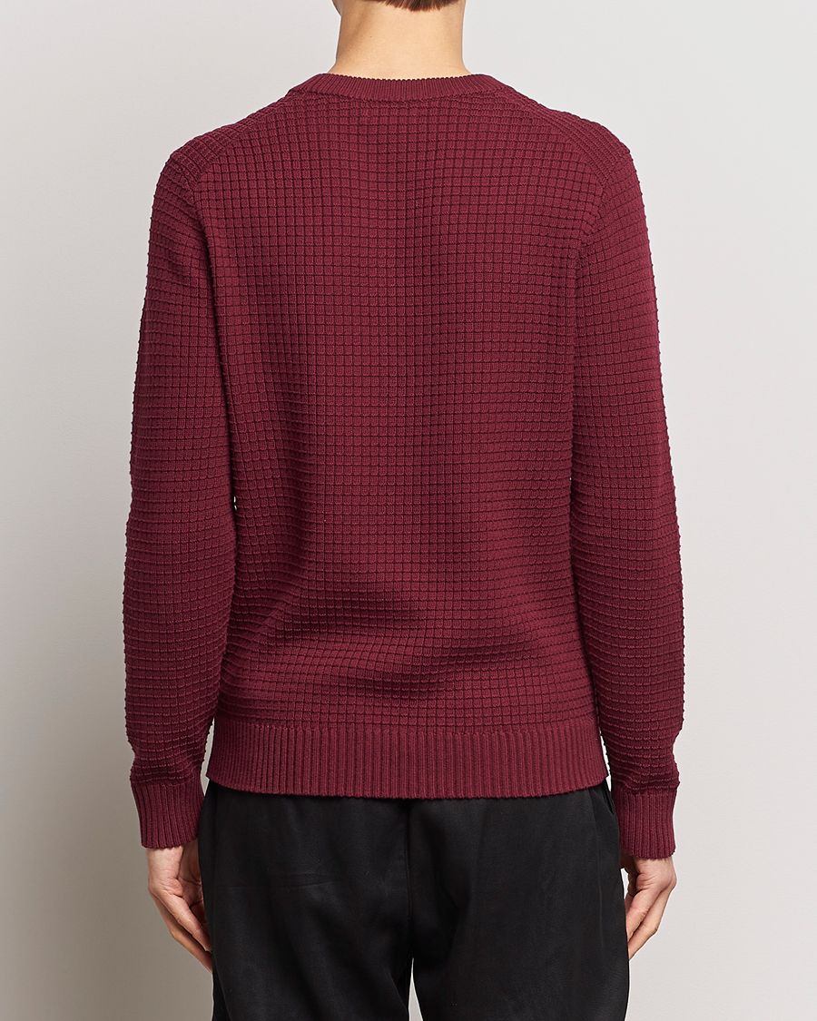 Mies | Puserot | J.Lindeberg | Archer Structure Sweater Zinfandel