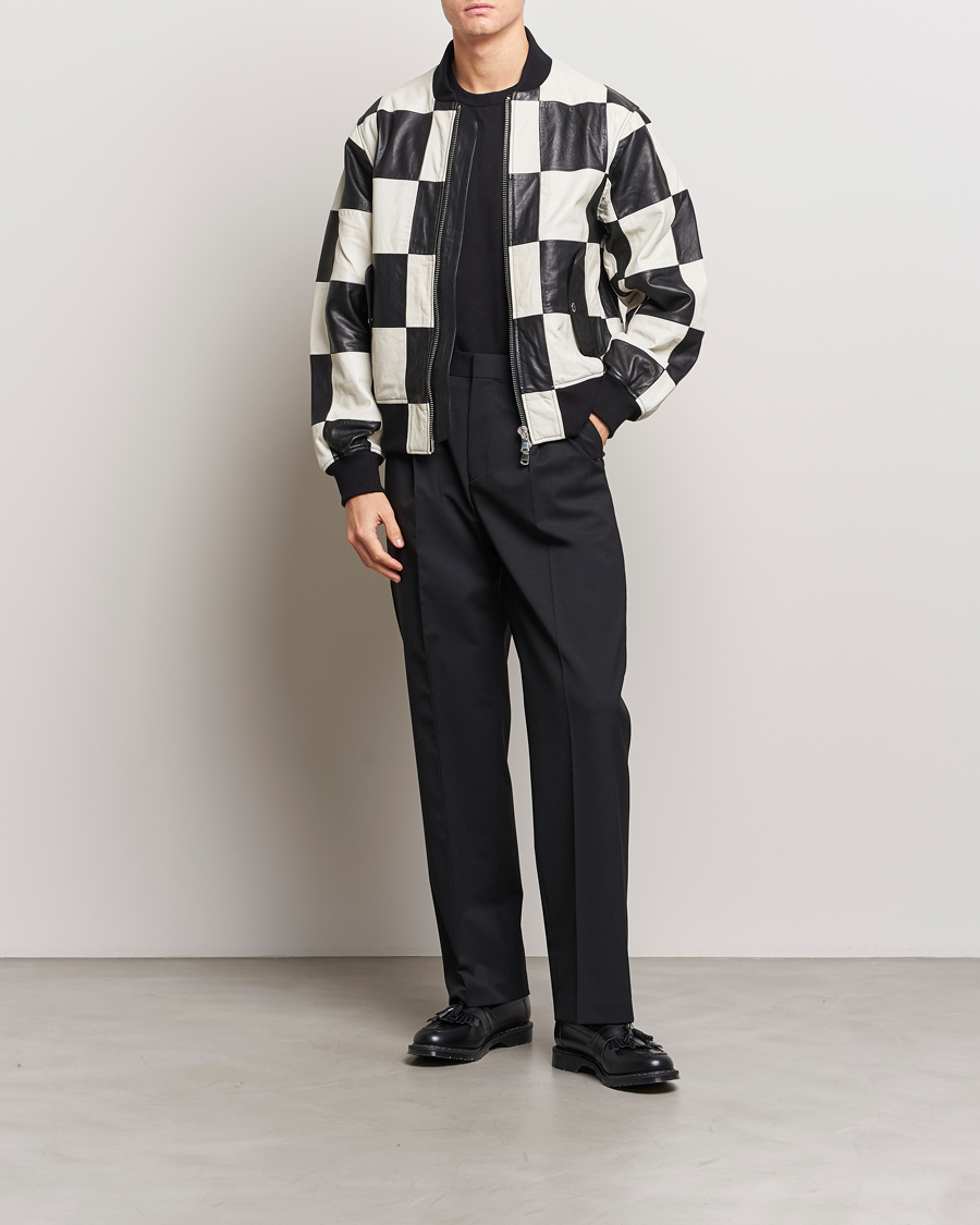 Mies | Takit | J.Lindeberg | Milan Patchwork Leather Jacket Black