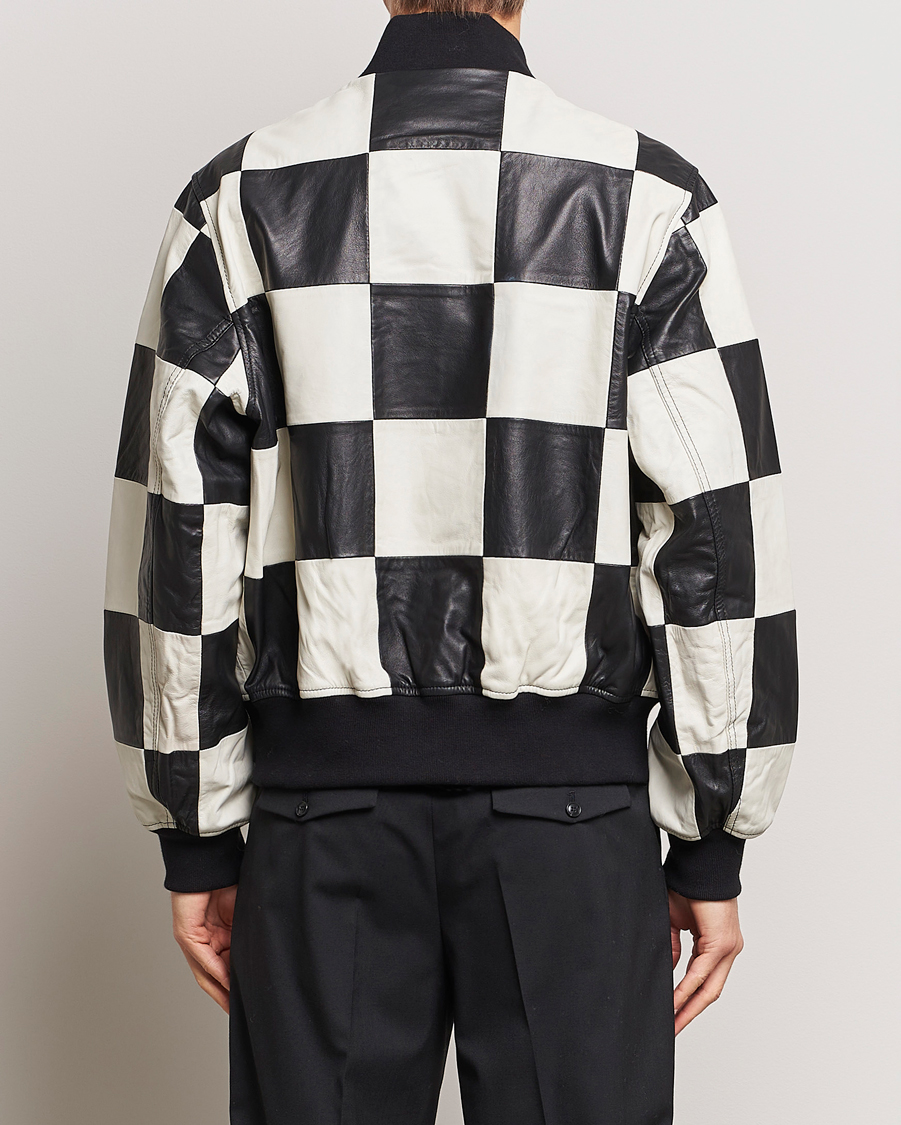 Mies | Takit | J.Lindeberg | Milan Patchwork Leather Jacket Black