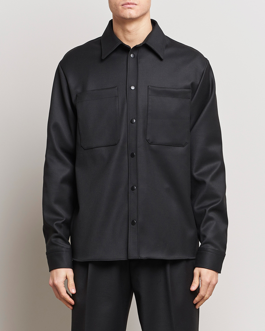 Mies | Takit | J.Lindeberg | Coen Double Face Overshirt Black