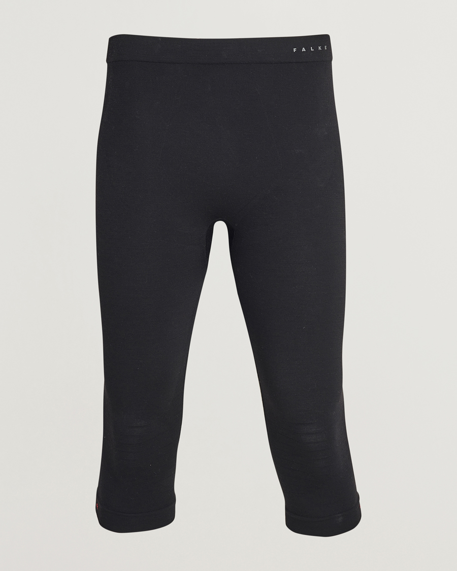 Mies | Housut | Falke | Sport 3/4 Tights Wool Tech Light Black