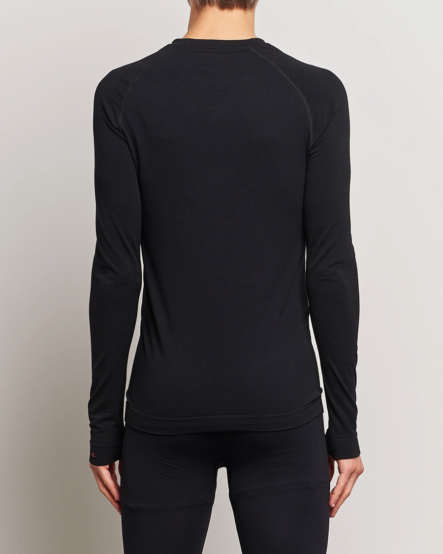 Mies | Mustat t-paidat | Falke Sport | Falke Long Sleeve Wool Tech Light Shirt Black