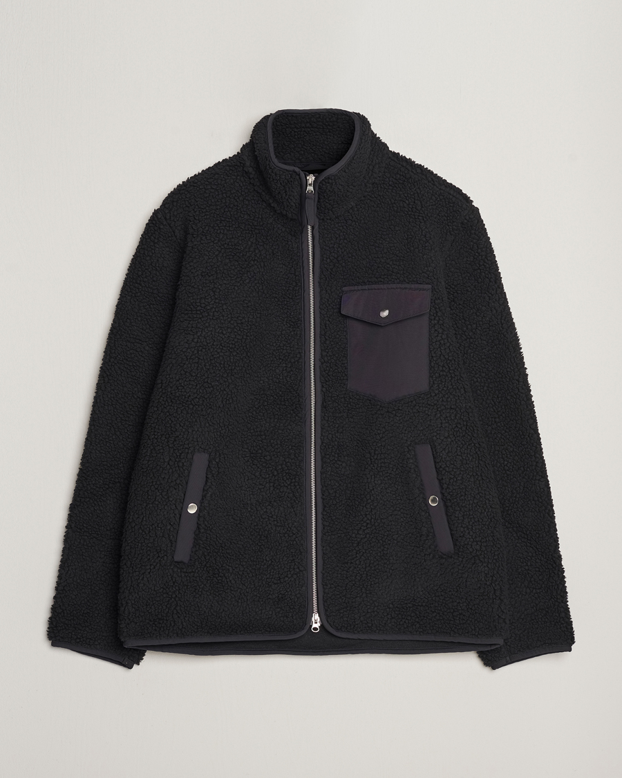 Mies | A Day's March | A Day's March | Tone Pile Fleece Jacket Black