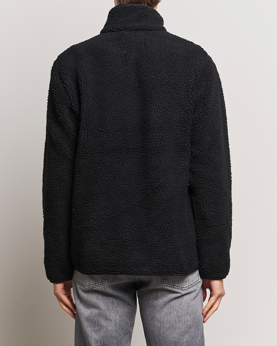 Mies | Puserot | A Day's March | Tone Pile Fleece Jacket Black