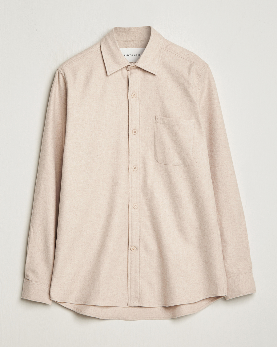 Mies |  | A Day's March | Redhill Heavy Flanell Shirt Sand